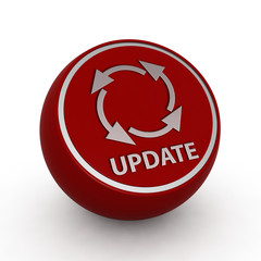 Update circular icon on white background