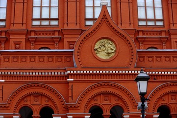 Obraz premium Fragment of Museum of the Patriotic War of 1812at the Red Square of Russia in Moscow