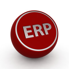 ERP circular icon on white background