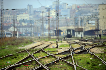 Fototapeta na wymiar Belgrade freight depot