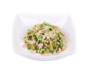 Pasta with pesto sauce