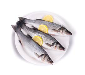 Fresh seabass with lemon