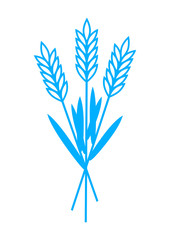 Fototapeta na wymiar Grain icon on white background