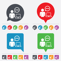 BYOD sign icon. Bring your own device symbol.