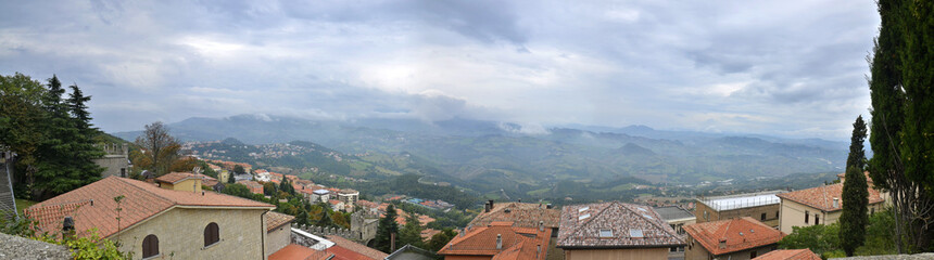Fototapeta na wymiar San Marino panorama