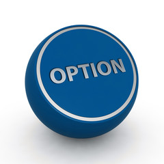 option circular icon on white background