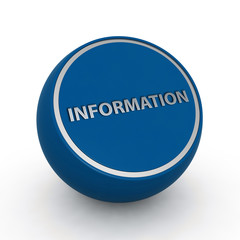 information circular icon on white background