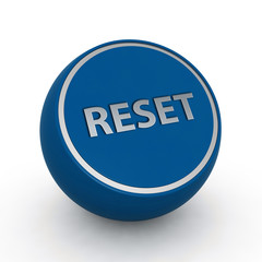 reset circular icon on white background