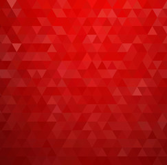 Abstract red color retro background with  triangle