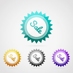 Color sale badges