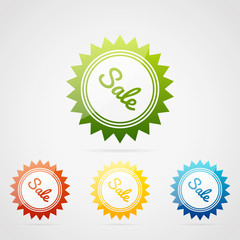 Color sale badges