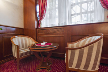 Hotel cafe interior
