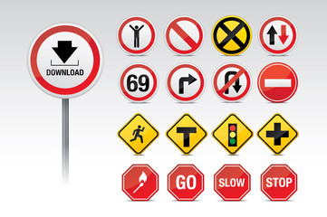 Traffic and other signs