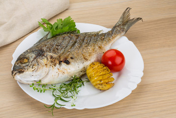 Grilled dorado
