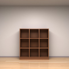 収納棚のある部屋