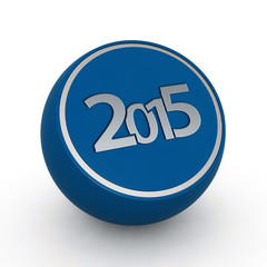 2015  circular icon on white background