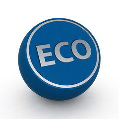 eco circular icon on white background