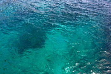 Fototapeta na wymiar Blue water sea for background