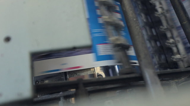 Automated printing process at the printing house