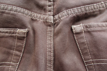 Naklejka premium used brown jeans