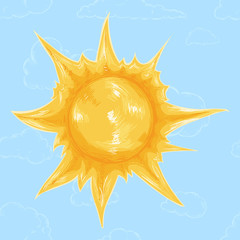 Vector Cartoon Summer Icon