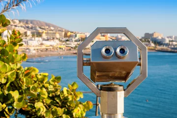 Poster Tourist binoculars. Tenerife, Spain © Andrei Nekrassov