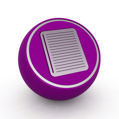 notebook circular icon on white background