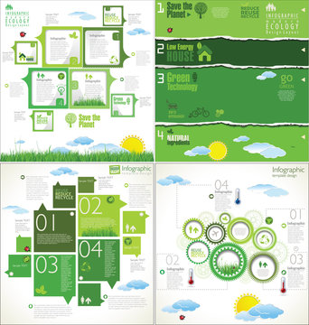 Modern ecology Design Layout, collection