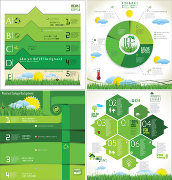 Modern ecology Design Layout, collection