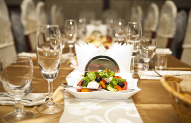 buffet in restaurant