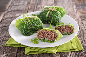 cabbage stuffed with beef