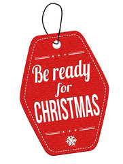 Be ready for Christmas red label or price tag