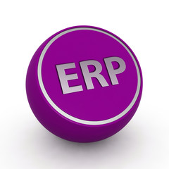ERP circular icon on white background