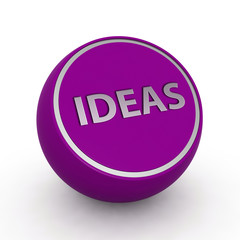 Ideas  circular icon on white background