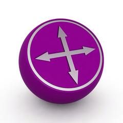 Obraz premium Arrow circular icon on white background