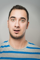 Fototapeta premium portrait of surprised man