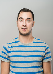 Fototapeta premium portrait of surprised man