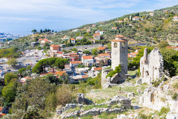 Obraz premium Bar old town clock tower.