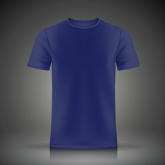 blue T-shirt template