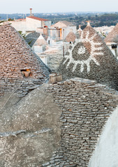 Trulli, the typical old houses in Alberobello.