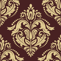 Floral Seamless  Pattern. Orient Abstract Background