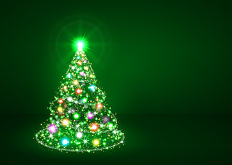 Weihnachtsbaum, Tannenbaum, Christbaum, grün, abstract, tree