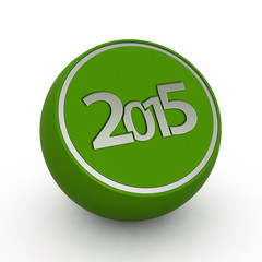 2015  circular icon on white background