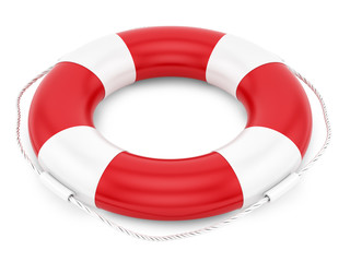 render of a lifebelt, isolated on white