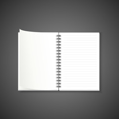 blank note book