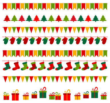 Christmas bunting and gifts