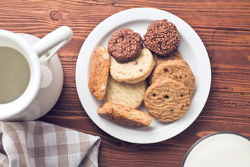 sweet cookies on plate