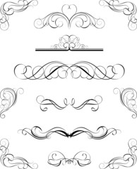 Set calligraphy elements