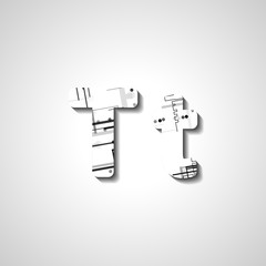 Colorful letter alphabet