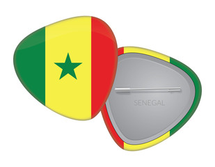 Senegal Flag Badge